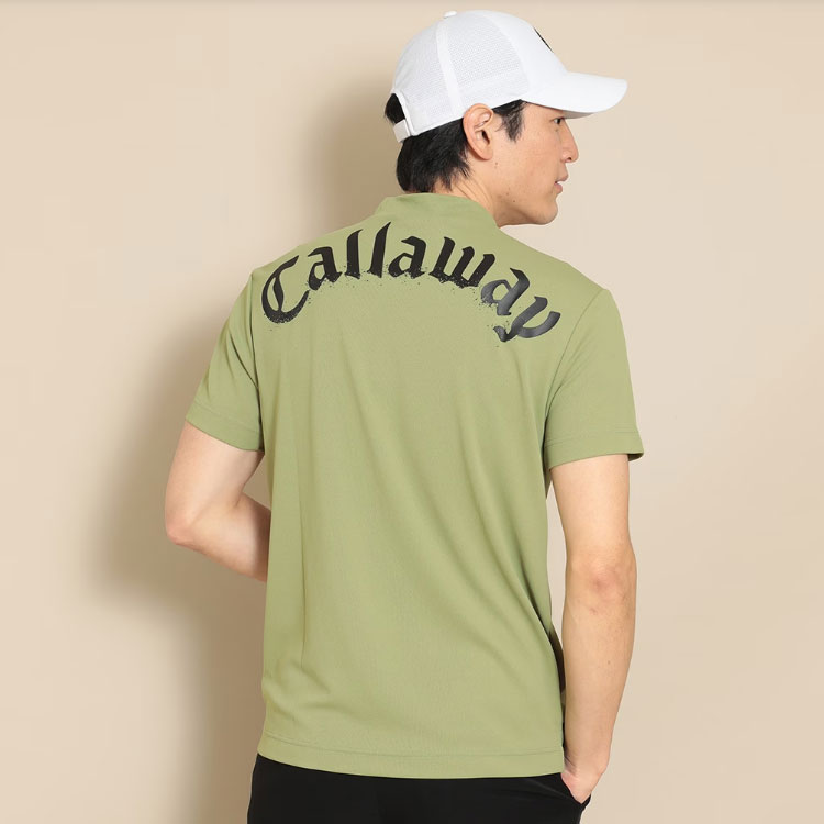 キャロウェイ ゴルフウェア C24134126 裏クール アイレット カノコ 半袖 モックネック シャツ  (メンズ) | Callaway | 05