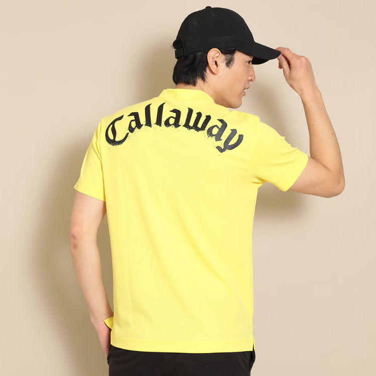 キャロウェイ ゴルフウェア C24134126 裏クール アイレット カノコ 半袖 モックネック シャツ  (メンズ) | Callaway | 06