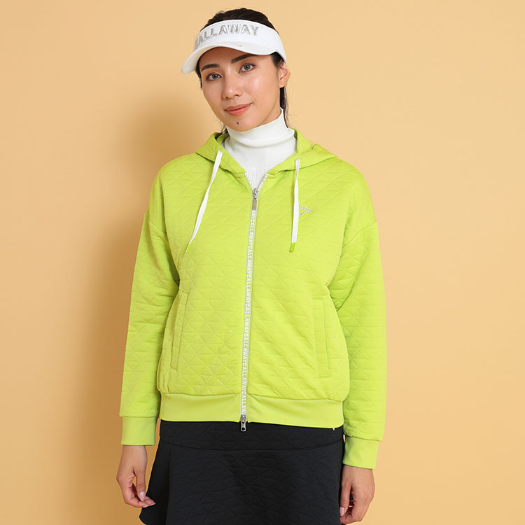 Callaway キャロウェイ キルトスウェット フルジップ パーカー