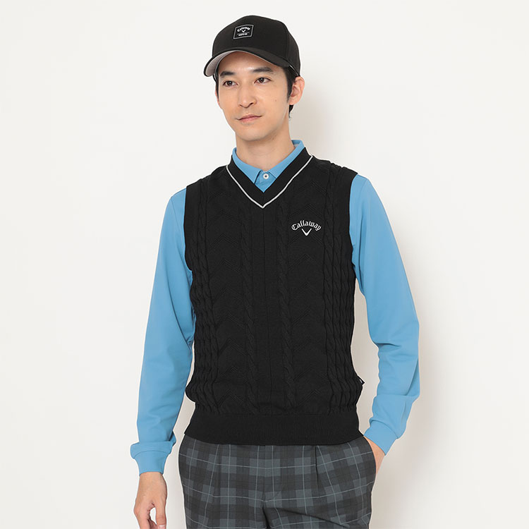 Callaway（キャロウェイ） ゴルフウェア C25219100 Vネック ケーブル