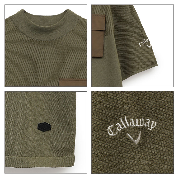 Callaway（キャロウェイ） ゴルフウェアC25134103 カノコ編み ニット