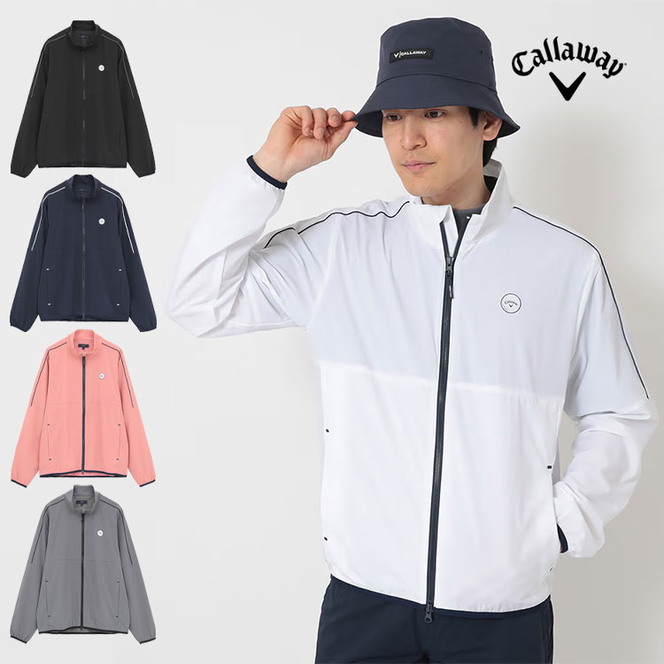 キャロウェイ ゴルフ C26215100 8WAY ストレッチ 撥水 リップ 長袖 ブルゾン [全方向に伸びる素材 撥水性]（メンズ）