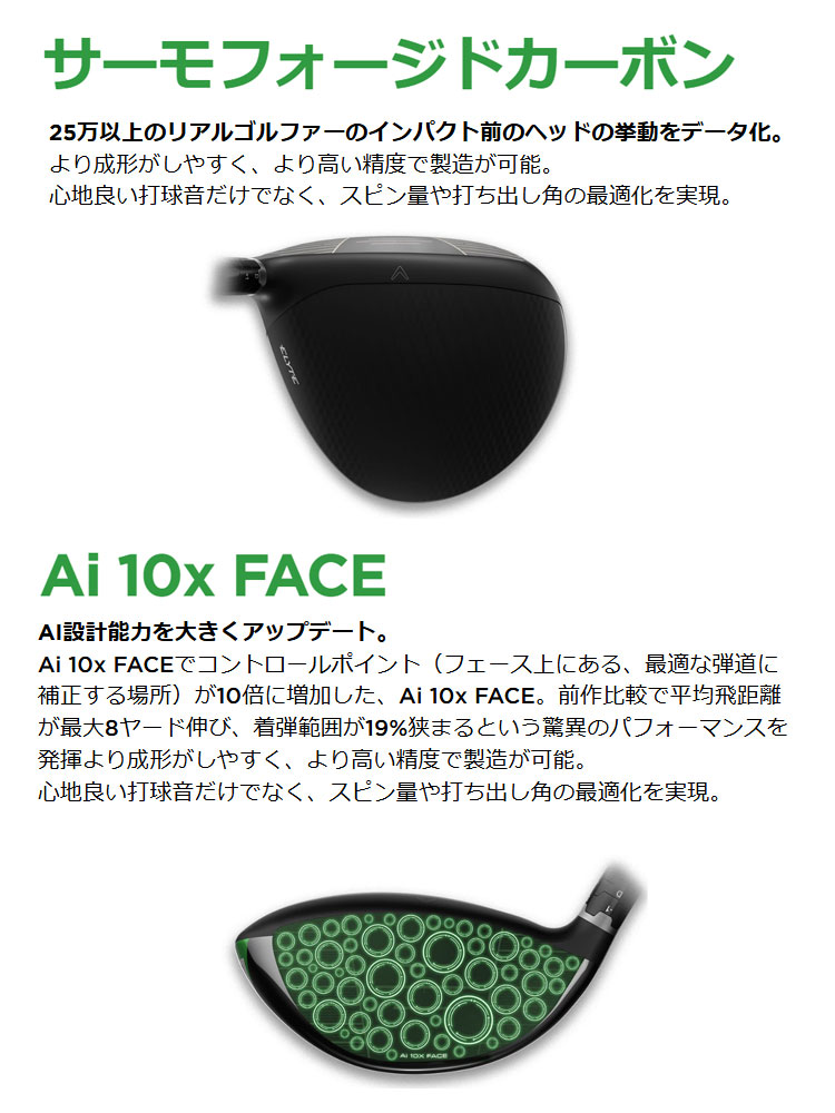 キャロウェイ ゴルフ ELYTE X エリートX ドライバー VENTUS GREEN 50 for Callaway ヴェンタス グリーン | Callaway | 05