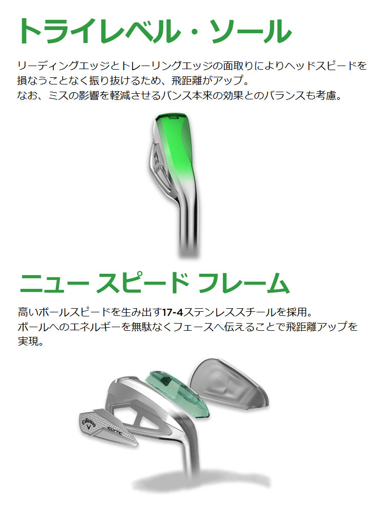 キャロウェイ ゴルフ ELYTE エリート アイアン 5本セット（＃6-9,PW） N.S.PRO 950GH neo NSプロ ネオ スチール | Callaway | 05