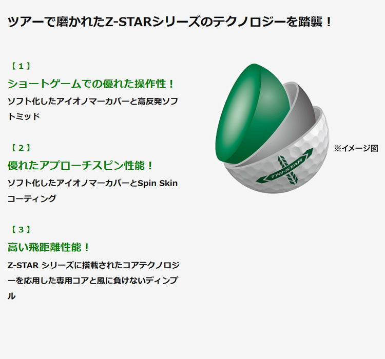 SRIXON ダンロップ スリクソン 2026 TRI-STAR トライスター 1スリーブ