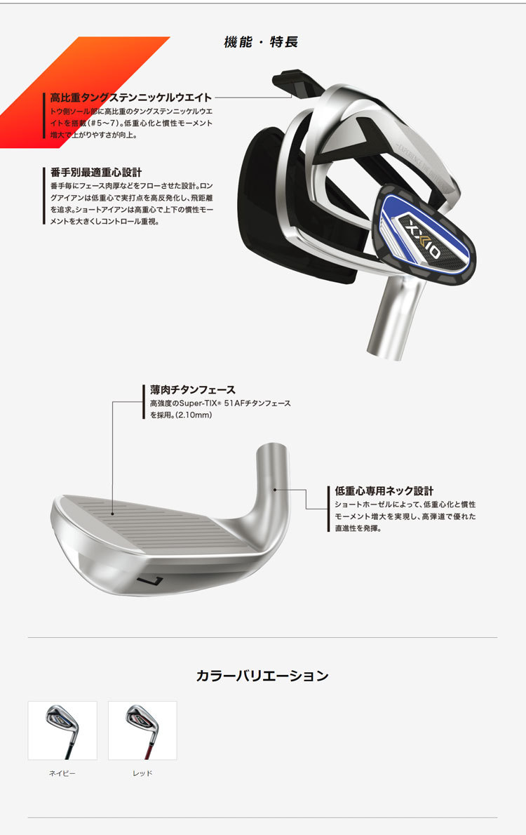 XXIO ダンロップ ゼクシオ 12 ネイビー アイアン単品 MP1200 XXIO ダンロップ ゼクシオ 12 ネイビー アイアン単品 MP1200