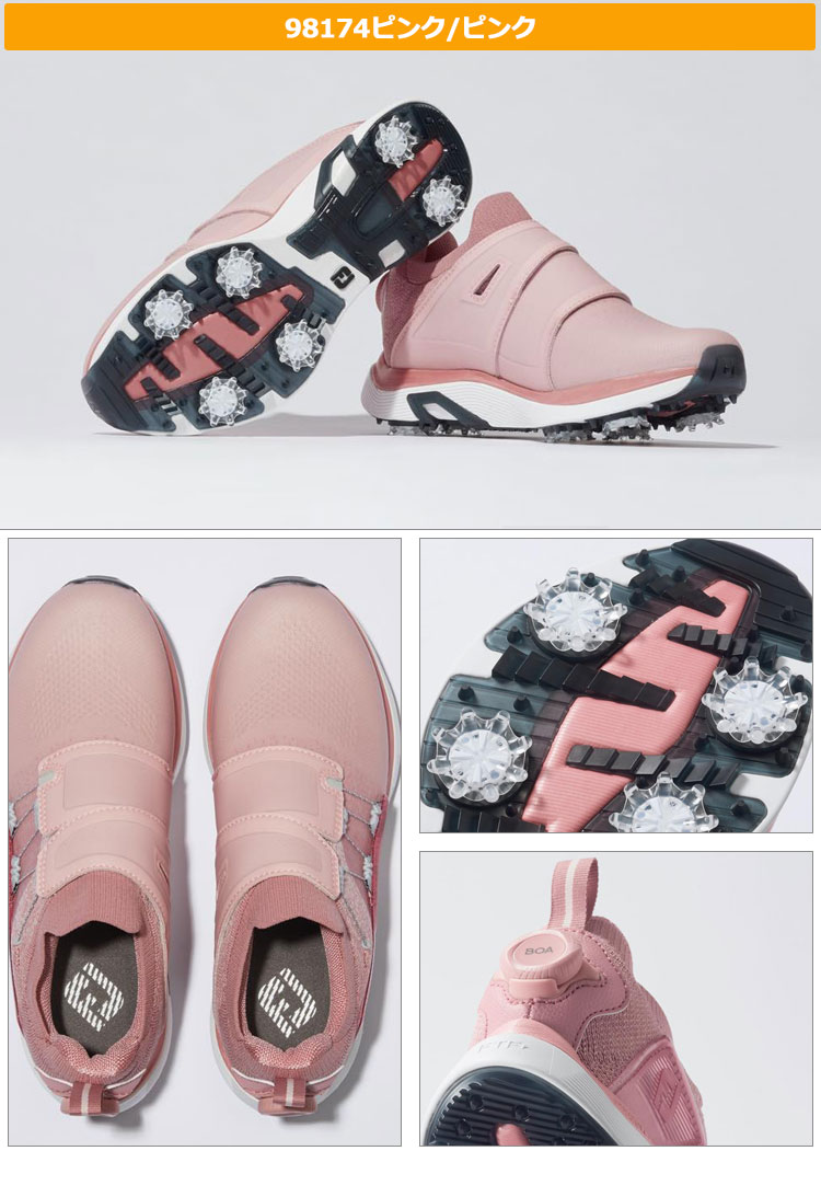 ♡美品♡FootJoy ゴルフシューズ BOA ホワイト/ピンク Amazon | [フットジョイ] ゴルフシューズ WO プロSLX ボア