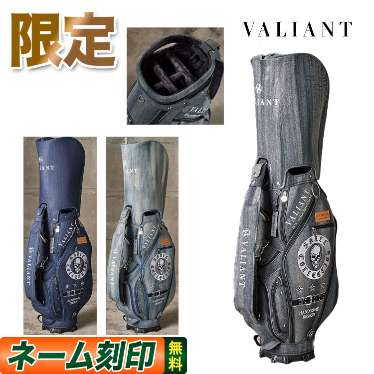 VALIANT STANDARD VA 017CB ヴァリアント スタンダード Wash加工 カートバッグ キャディバッグ 【スカルコレクション】 9.5inch 3.6kg :rl 23ss cb va017:F NET GOLF