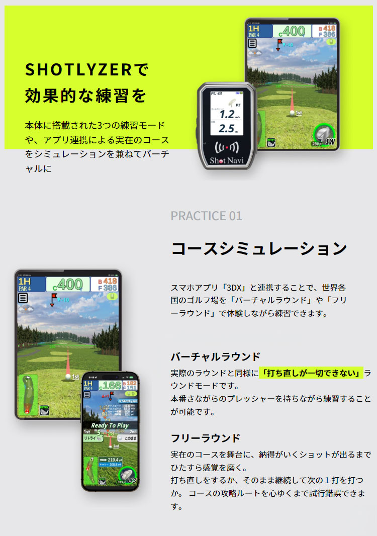 ShotNavi（ショットナビ） Shot Navi SHOTLYZER ショットライザー