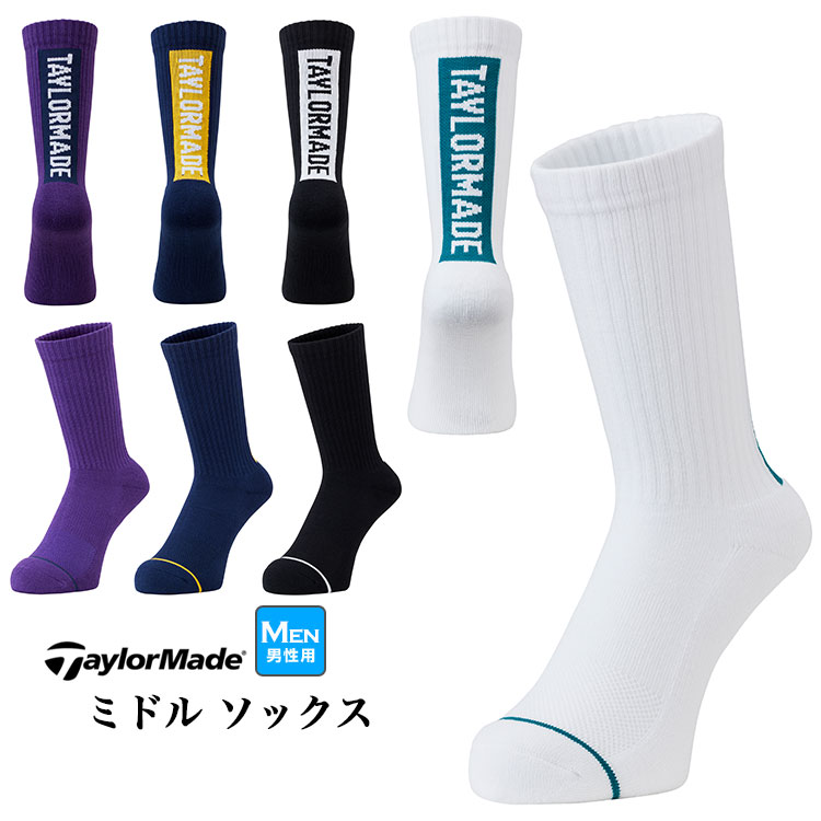 Yahoo! Yahoo!ショッピング(ヤフー ショッピング)テーラーメイド ゴルフ TJ047 M ミドル ソックス   （メンズ）