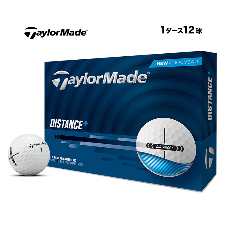 2025 テーラーメイド ゴルフボール NEW ディスタンス+ 1ダース(12球) | TaylorMade