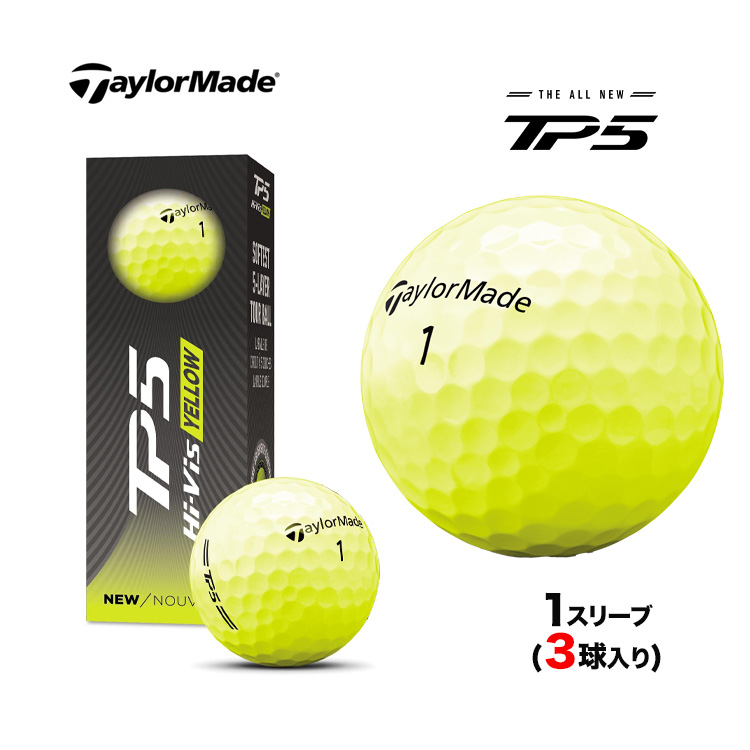 TaylorMade（テーラーメイド） ゴルフボール 26 TP5 イエロー 1