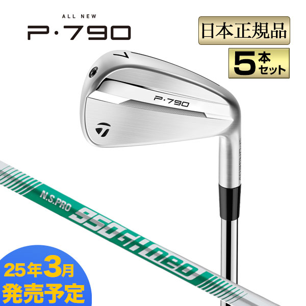 テーラーメイド P790 ('25) 6i〜PW /スチールファイバーi80cw TaylorMade テーラーメイド P790 アイアンセット5本組(#6-PW