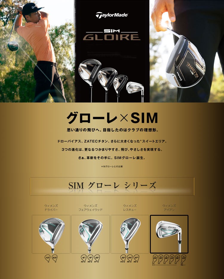TaylorMade Taylormade テーラーメイド ゴルフ SIM GLOIRE IRON