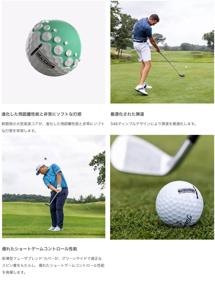 2024 Titleist タイトリスト TOUR　SOFT　 NEW ツアーソフト ゴルフボール 1ダース｜f-netgolf｜03