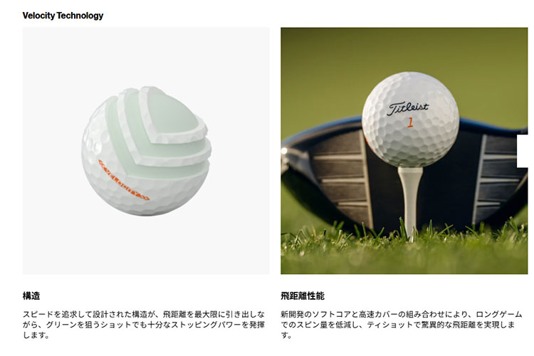 Titleist（タイトリスト） 2026 Velocity ベロシティ ゴルフボール 1