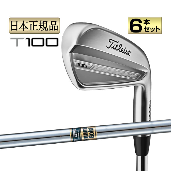 タイトリスト ゴルフ T100 23 アイアンセット 6本組(＃5-P) DynamicGold ダイナミックゴールド スチール | Titleist