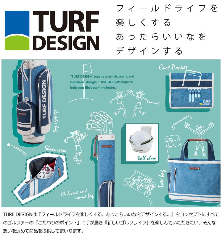 TURF DESIGN ターフデザイン TDCB-2071 ローラー キャディバッグ TURF DESIGN ターフデザイン TDCB-2071 ローラー キャディバッグ
