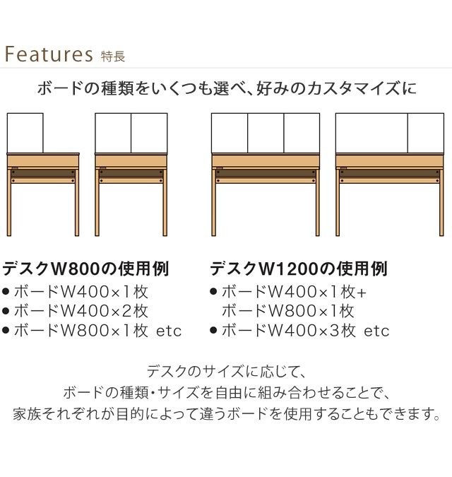 lieuble リュブレ デスク用 コルクボード800 オカムラ 学習机