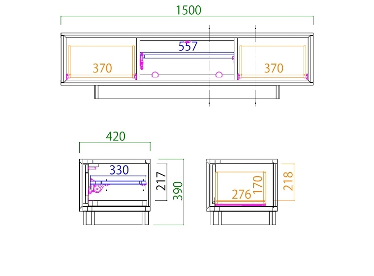 Meuble テレビボード 和風 Plaid プラッド 150AVローボード 幅
