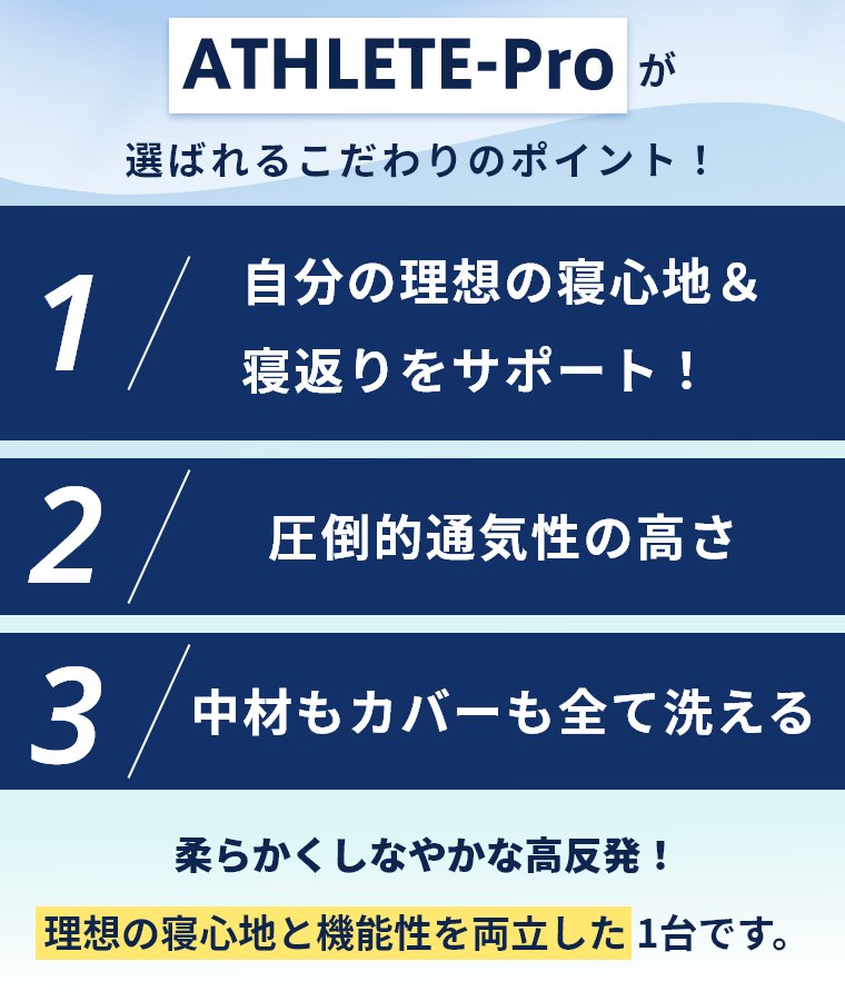 マットレス 洗える 高反発 ベッドマット 国産 速乾 アスリートプロ リテリー literie