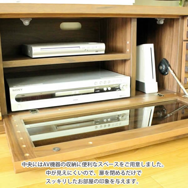 くるみ無垢の160TVボード テレビボード ローボード TVボード 幅160
