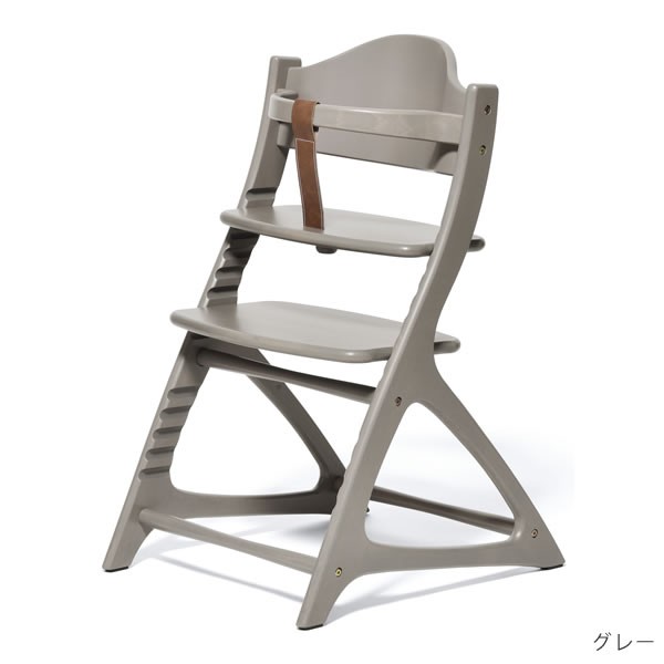 おまけ付＆メーカー保証  ベビーチェア ハイチェア ★ガード付き★ マテルナ 大和屋 yamatoya チェア シンプル シック グレー キッズチェア 椅子 | 大和屋 | 04