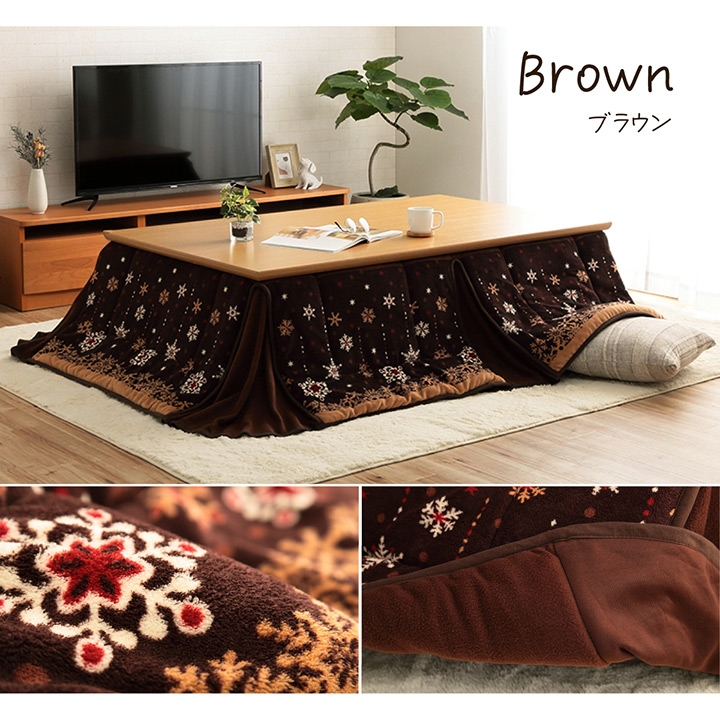 イケヒコ こたつ布団 ふんわりなめらか快適 可愛らしいノルディック柄