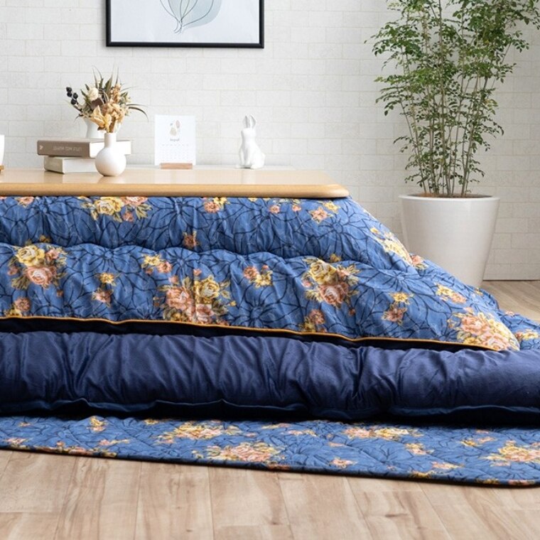 こたつ布団 厚掛 布団 掛敷2点セットプラーナ 205×205 こたつ掛け布団