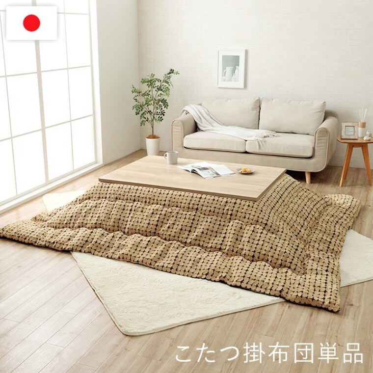 こたつ布団 単品 日本製 リゲル 200×250 炬燵布団  薄掛 厚掛け 中綿 手洗い可 軽い エコ 省エネ |  | 01