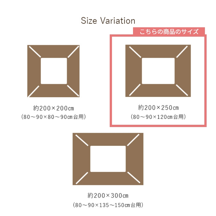 こたつ布団 単品 日本製 リゲル 200×250 炬燵布団  薄掛 厚掛け 中綿 手洗い可 軽い エコ 省エネ |  | 08
