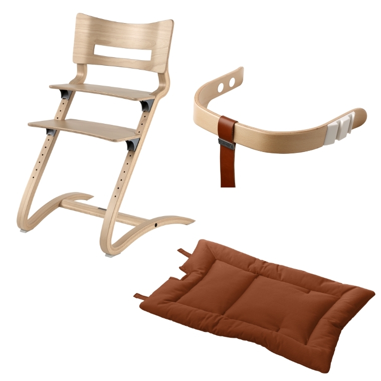 3点セット 日本正規品8年保証 ベビーチェア ハイチェア Leander リエンダー 木製 子供用椅子 キッズチェア 北欧 出産祝い ラッピング可  長く使える