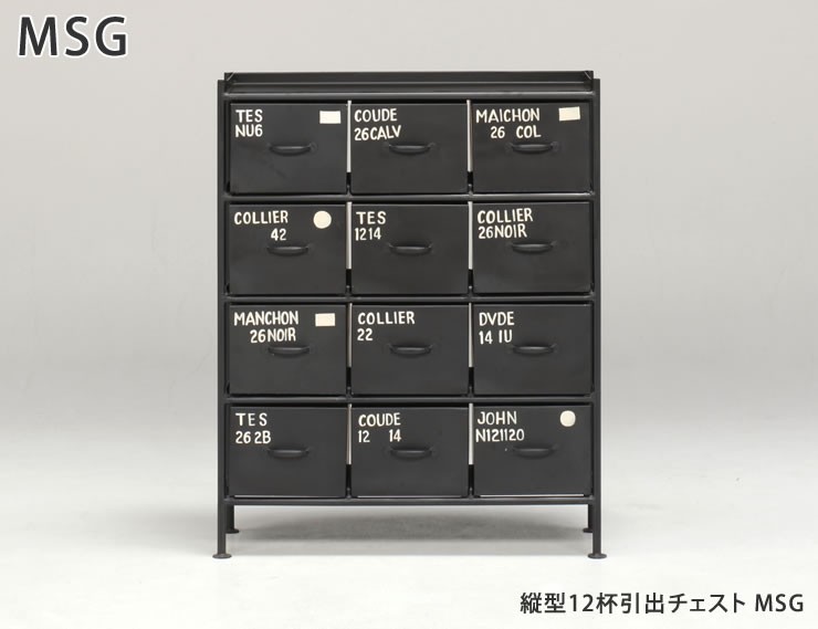 ienowa（イエノワ） 縦型12杯引出チェスト MSG ienowa 収納家具 収納