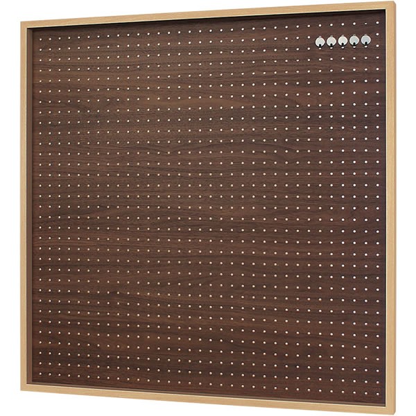 穴あきボード　有孔ボード　BOX有孔ボード　ピンレス　シンプル　ピンナップ　900×900mm　壁　伝言板　メモ　壁掛け　写真　ボード　壁面収納