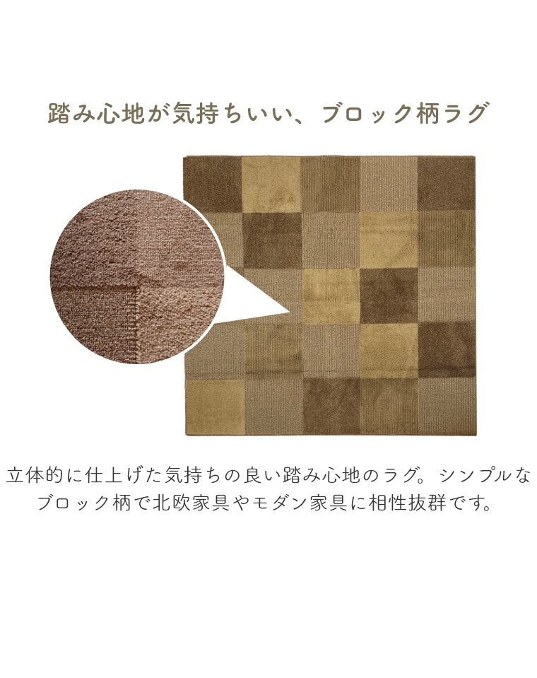 抗ウイルス 消臭ラグ ロデント 185×240cm