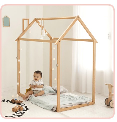 ベッドフレーム 子ども キッズベッド ホップル Hoppl ナチュラル 北欧