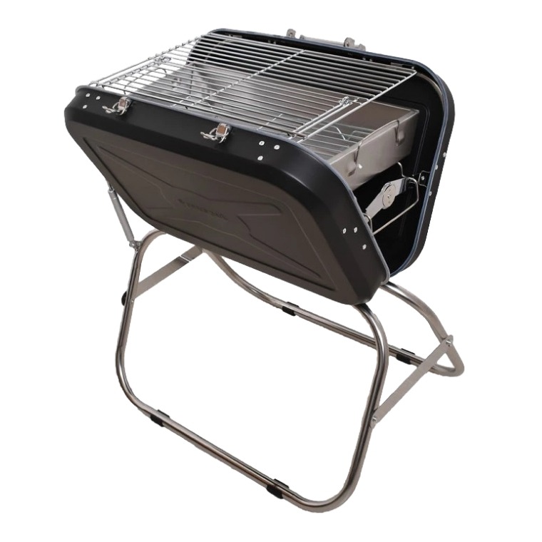 バーベキューコンロ 折りたたみ 大型 BBQ スーツケース バーベキューグリル (L) PP1020/PP1021/PP1022 コンパクト収納  4~5人用 軽量 焼肉グリル