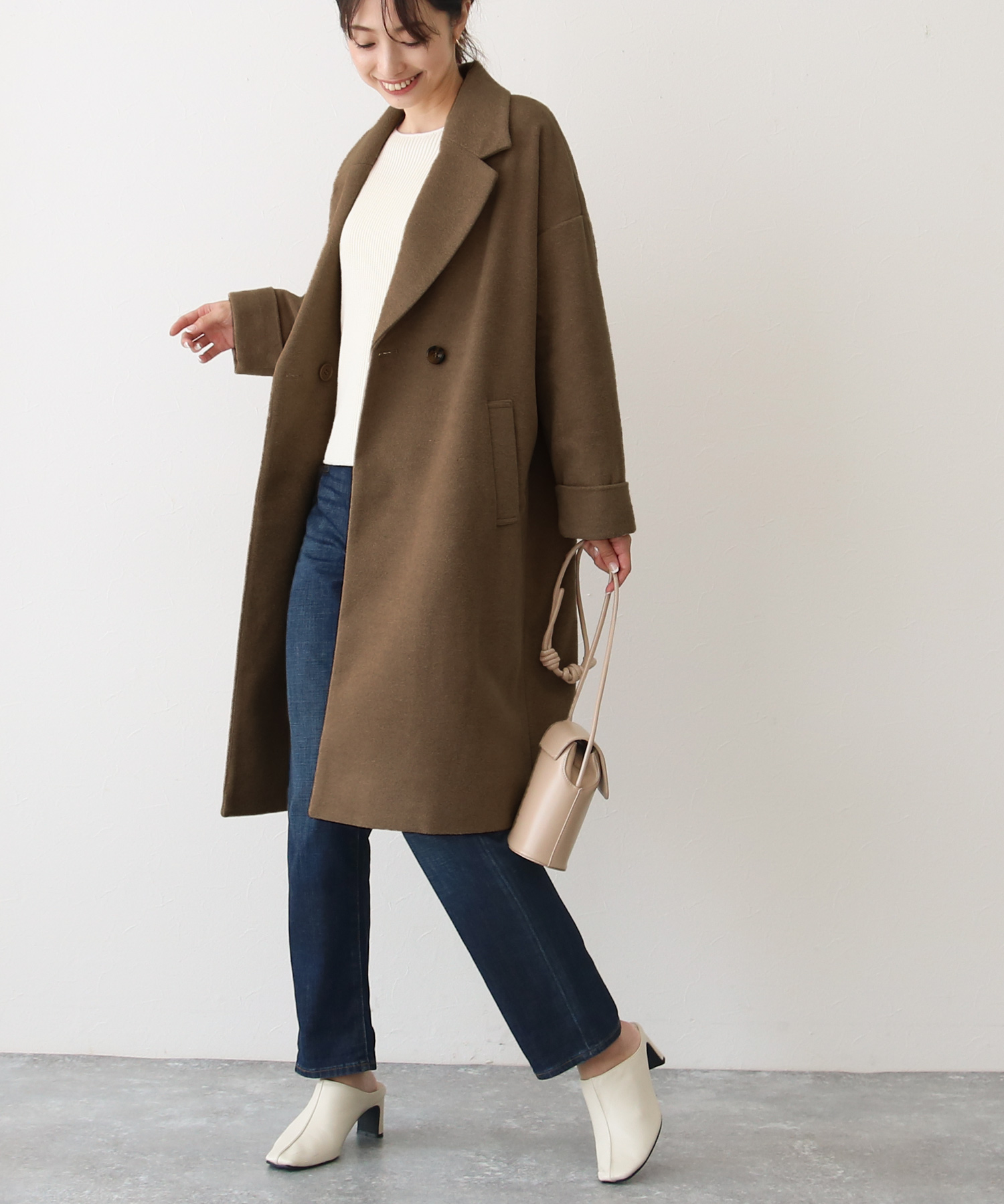 チェスターコート ウールコート レディース アウター コート 秋冬 代 30代 40代 50代 ファッション 大きめ オーバーサイズ 75 Socialgirl 通販 Yahoo ショッピング