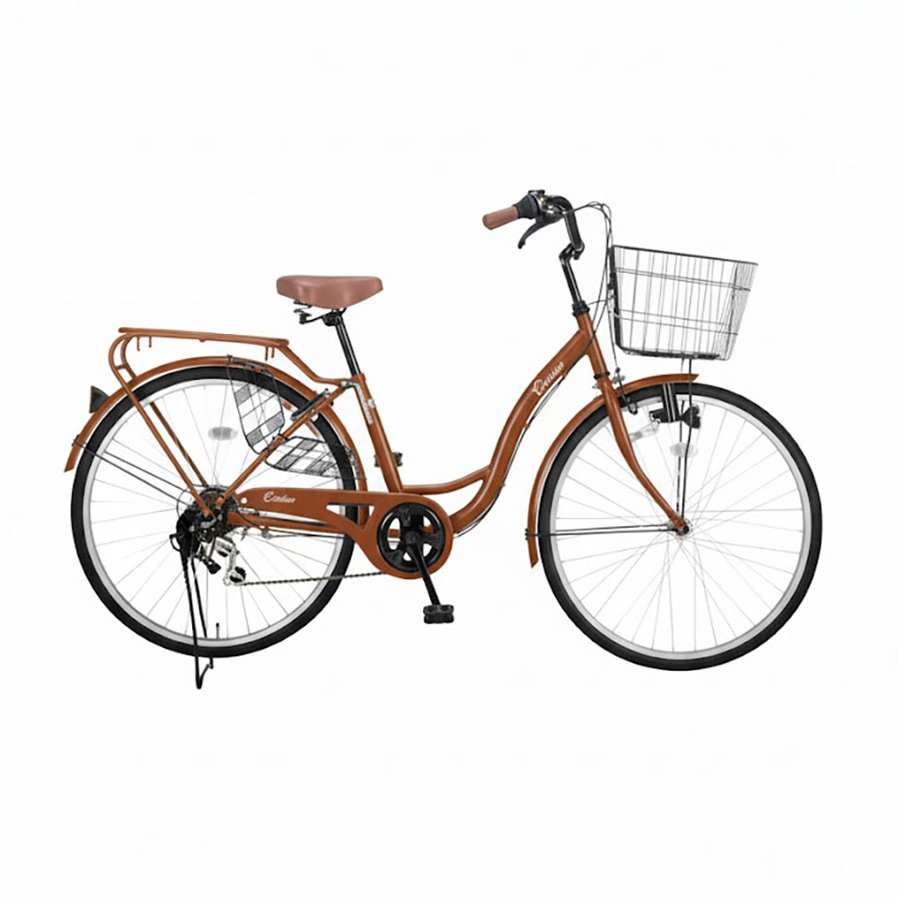 オオトモ 完成品 自転車 26インチ 組立済 ダイナモライト 6段変速 両立