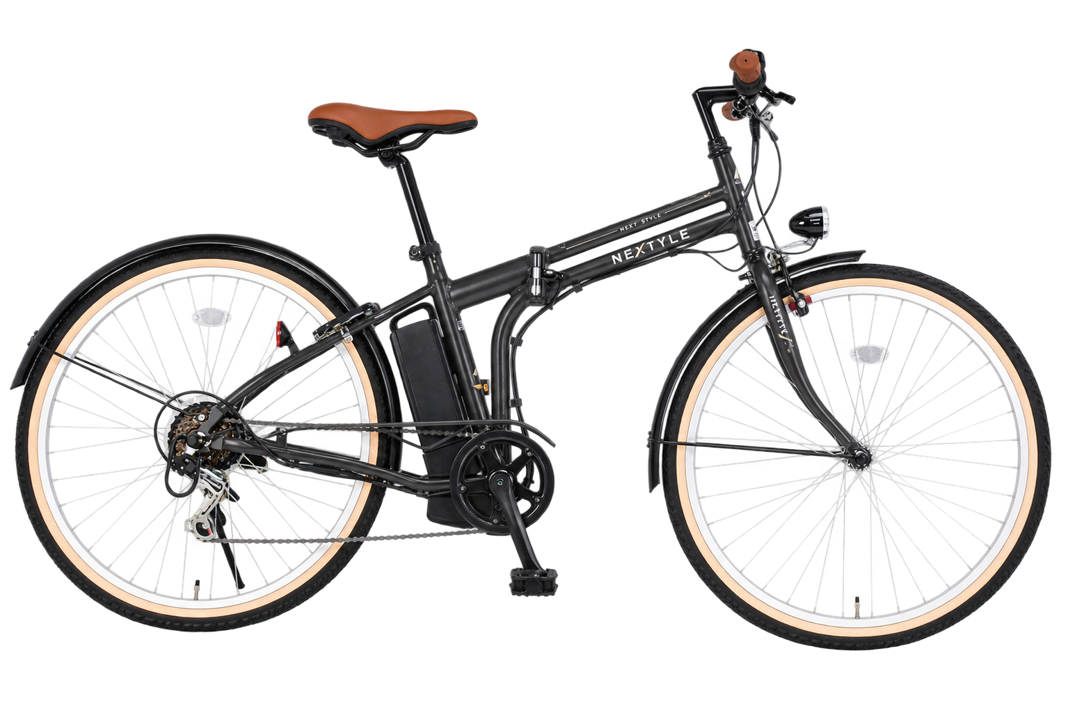 電動アシスト自転車 折りたたみ式 26インチ 完成品 3アシスト＆6段変速 砲弾型ライト 免許不要 ネクスタイル NEXTYLE E-Fold 26 NX-EF266 | NEXTYLE | 01