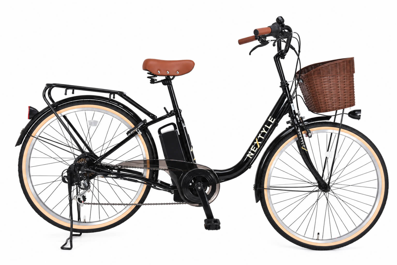 電動アシスト自転車 26インチ 完成品 3アシスト＆6段変速 砲弾型ライト リアパイプキャリア 両立スタンド ネクスタイル NEXTYLE E-City 26 NX-ET266 | NEXTYLE | 01