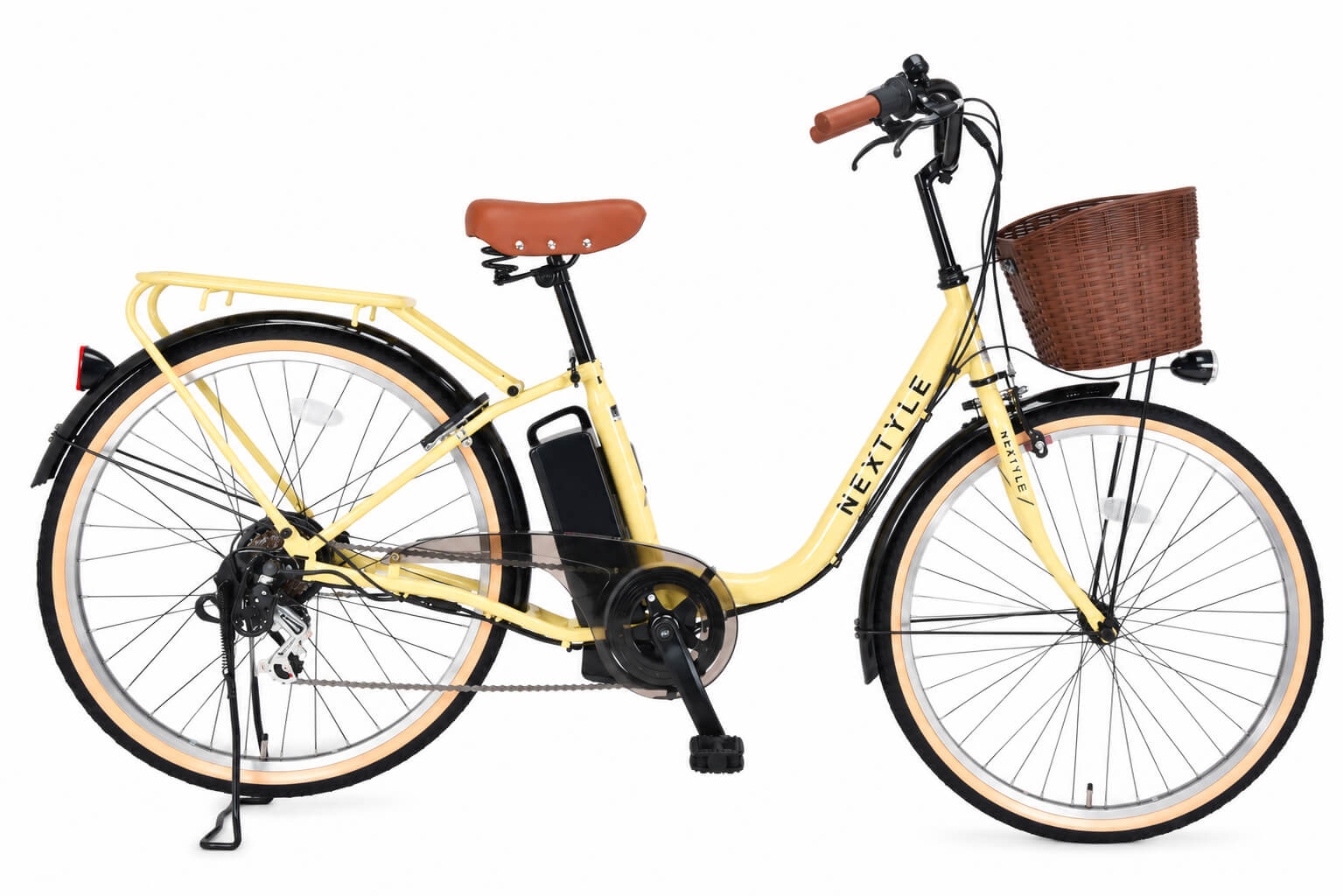電動アシスト自転車 26インチ 完成品 3アシスト＆6段変速 砲弾型ライト リアパイプキャリア 両立スタンド ネクスタイル NEXTYLE E-City 26 NX-ET266 | NEXTYLE | 02