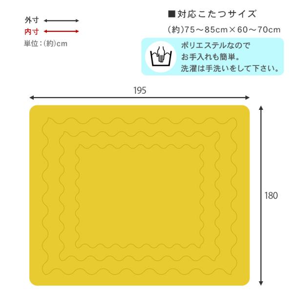 HAGiHARA 萩原 こたつ布団 長方形 こたつ 掛け布団 洗える 暖かい こたつ掛け布団 おしゃれ 北欧 コタツ 掛布団 195 180cm ビケ Fspace - 通販 - Yahoo ショッピング