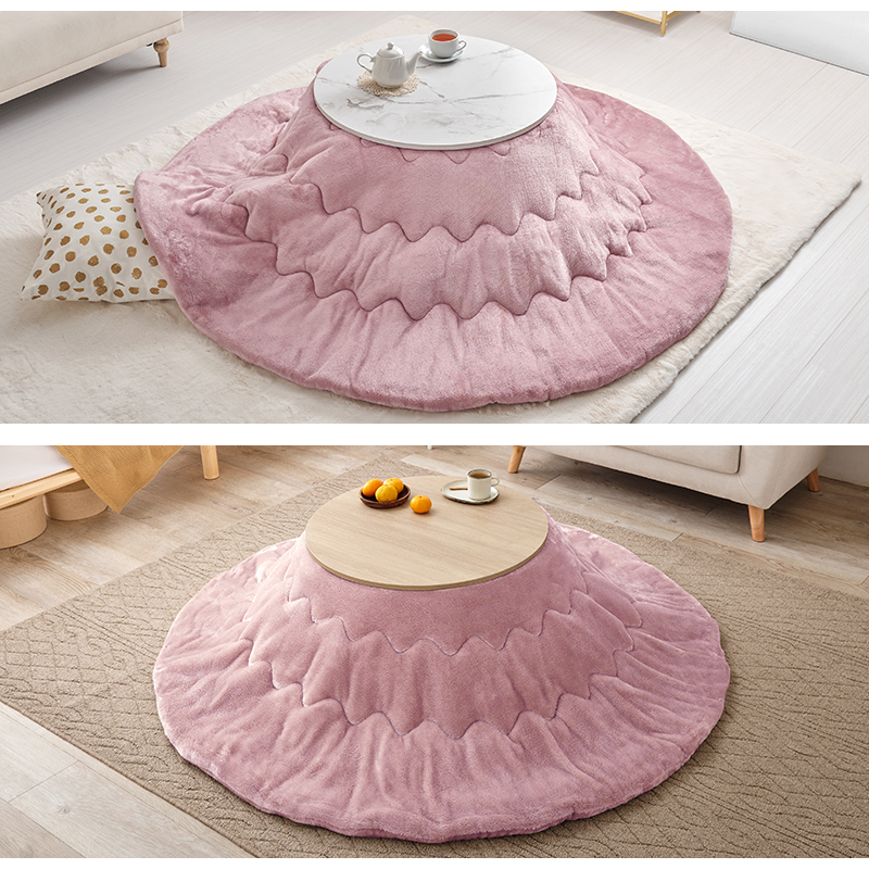 HAGiHARA（萩原） こたつ こたつセット 1人用 丸型 こたつ布団 こたつ