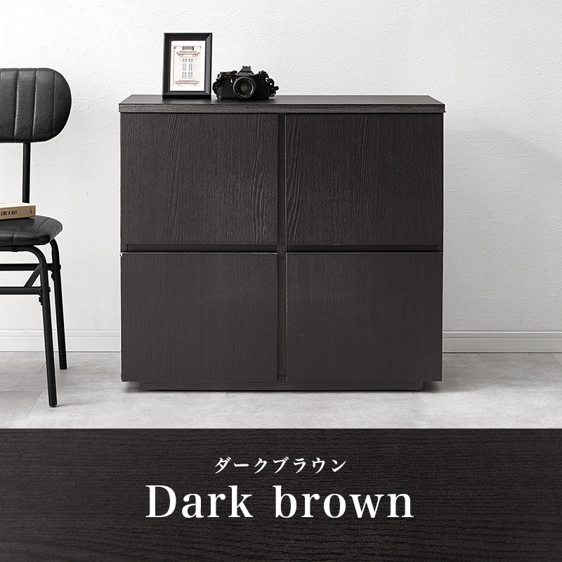 HAGiHARA（萩原） キャビネット 木製 白 北欧 サイドボード リビング