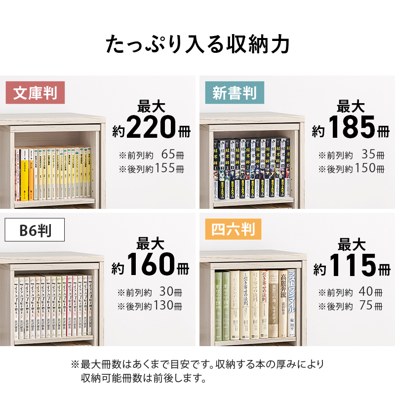 本棚 大容量 スリム 幅60 薄型 スライド マガジンラック コミック おしゃれ 漫画 収納 棚 ラック 収納棚 推し活 ブラウン 白 ホワイト リブラ 関連画像5