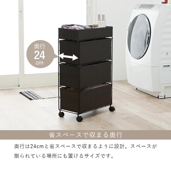 ランドリーラック 3段 洗濯機ラック おしゃれ...の詳細画像5