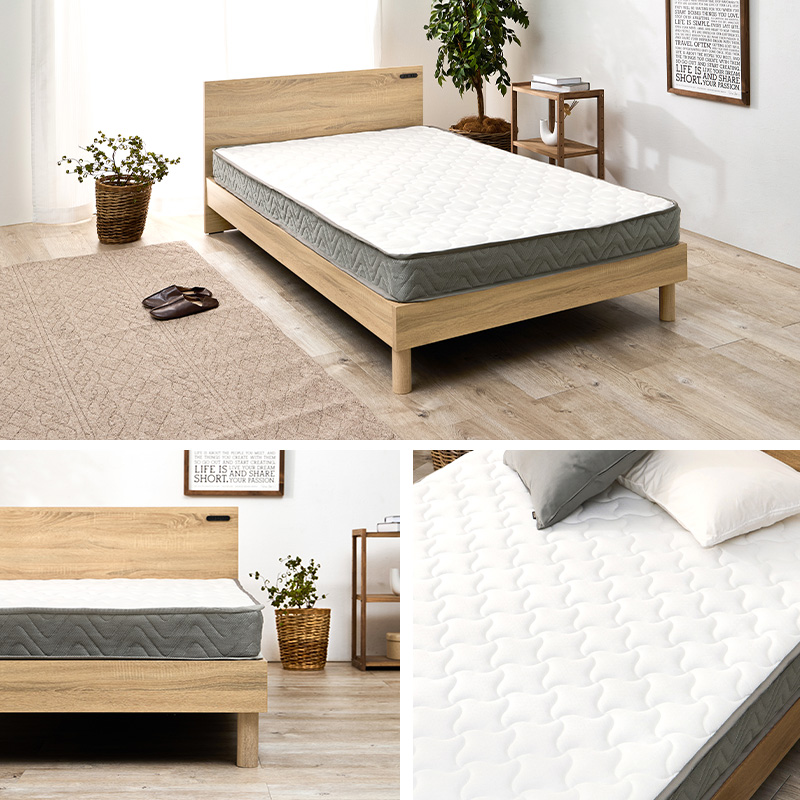 HAGiHARA（萩原） マットレス セミダブル ボンネルコイルマットレス