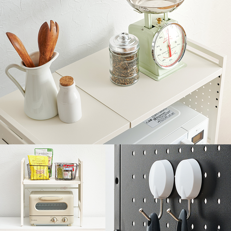 レンジラック 伸縮 キッチン レンジ上ラック ...の詳細画像3