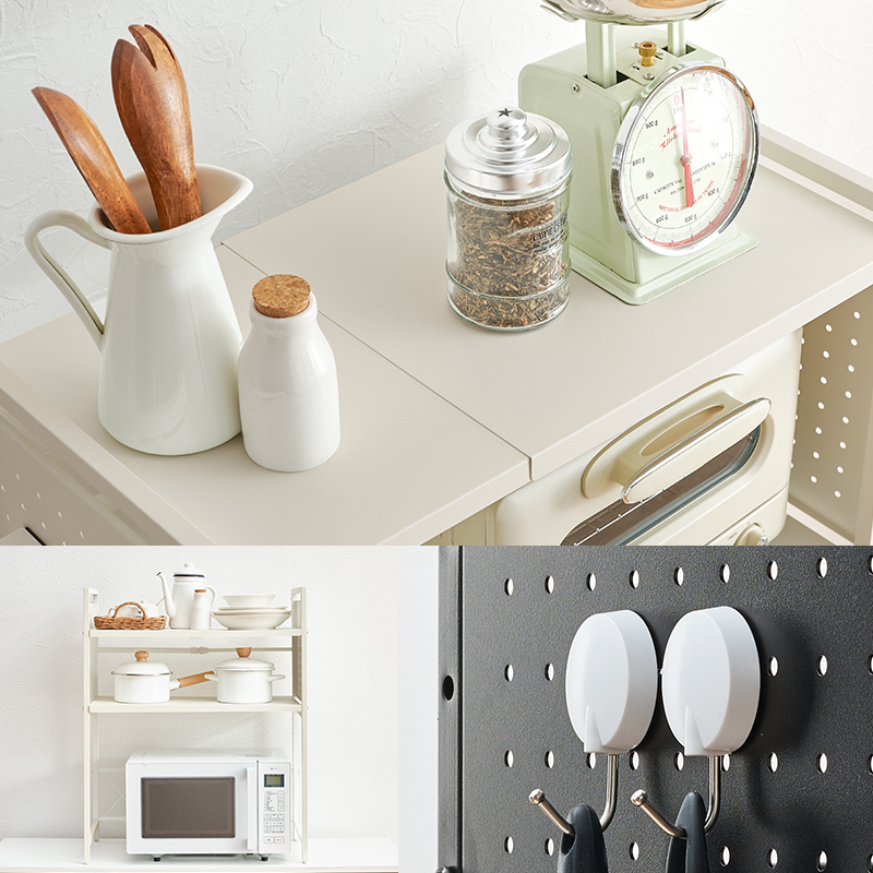 レンジラック 伸縮 キッチン レンジ上ラック ...の詳細画像3